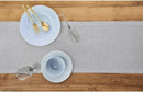 Solino Home Linen Soft Grey Table Runner 90 Inches Long - 100% Pure Linen 14 x 90 Inch Table Runner for Fall, Autumn, Thanksgiving - Fete by CozyNest Decor