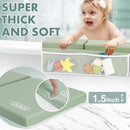 beiens Bath Kneeler and Elbow Rest Pad Set - 1.5'' Comfortable Thick Baby Bath Kneeler Pads, Quick Dry Soft Kneeling Pad for Baby Bath Time, Non-Slip Knee& Arm Support Bathtub Mat with Toys Organizer by TinyTreasures Baby Boutique