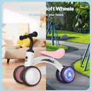Colorful Lighting Baby Balance Bike Toys for 1 Year Old Girl Gifts, 10-36 Month Toddler Balance Bike, No Pedal 4 Silence Wheels & Soft Seat Pre-School First Riding on Toys, 1st Birthday Gifts. by TinyTreasures Baby Boutique