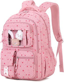 Corduroy Backpack Kids Backpack for Girls School Bags for Middle School Students Book Bag for Elementary Primary Kawaii Ita Backpack, Pink Strawberry by TinyTreasures Baby Boutique