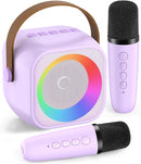 Karaoke Machine for Kids Adults, Karaoke Toys Gifts for Girls Boys, Portable Bluetooth Speaker with Wireless Microphone, Birthday Gifts for Girls Boys Ages 4, 5, 6, 7, 8, 9, 10, 12+ Years Old by TinyTreasures Baby Boutique