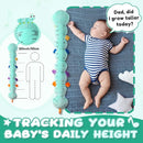 Baby Toys 0 to 12 Months, Musical Stuffed Animal Activity Soft Toy with Multi-Sensory Crinkle, Rattle and Textures, Infant Tummy Time Toys for Newborn Boys Girls, Caterpillar, Blue by TinyTreasures Baby Boutique