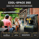 Big Ass Fans - Cool-Space 350 - Portable Evaporative Swamp Cooler, Indoor and Outdoor Use, 16 Gallon Capacity, Variable Speed for Ultimate Cooling in Workshops and Garages by CozyNest Decor