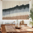 IOWER Large Macrame Wall Hanging Dip Dye Craftsmanship Fiber Yarn Wall Art Boho Wall Decor Home Decor 57''W x 35''L by CozyNest Decor