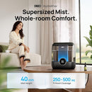 Dreo Smart Humidifiers for Bedroom, 6L Top Fill Supersized Cool Mist Humidifier for Large Room, 60 Hour Runtime, Quiet Ultrasonic Humidifiers for Plants, Baby, Indoor, Home, Night Light, Black by TinyTreasures Baby Boutique