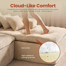 ovios 105” Modular Sectional Sofa with Thicken Seat Cushion, Cloud Couch with Deep Seat, Modern L-Shape Sofas Couches with Chaise,Upholstered Couches for Living Room Bedroom,Camel by CozyNest Decor