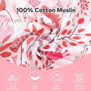 Rquite Muslin Car Seat Cover Baby, Carseat Covers Baby Girl Boy, Breathable Lightweight Infant Car Seat Cover, Baby Carrier Cover Car Seat Canopy Stroller Sun Shade for Summer & Hot Day, Universal Fit by TinyTreasures Baby Boutique