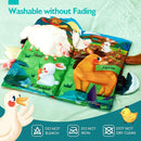 hahaland Baby Books 2PCS - Baby Toys 0-6 Months - Touch & Feel Tummy Time Sensory Soft Books for Babies 0-12 Months, Stroller Travel Toys by TinyTreasures Baby Boutique
