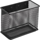 4.5'' × 2.2'' × 3.5'' Magnetic Basket for Whiteboard Black Magnetic Basket for fridge, Magnetic Locker Organizer Holder with 4 Strong Magnets, Magnetic Holder for Refrigerator Locker, by CozyNest Decor
