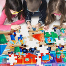 Jumbo Floor Puzzle for Kids,Recycling Garbage Truck Jigsaw Large Puzzles,48 Piece Trash Truck Vehicle Puzzle for Toddler Ages 3-5,Children Learning Preschool Educational Toys,Gift for 4-8 Years Old by TinyTreasures Baby Boutique