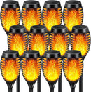 Solar Lights Outdoor 12 Pack, Solar Torch Light with Flickering Flame, Waterproof Outdoor Lighting Solar Powered Pathway Lights, Decoration Lighting for Garden Yard Patio, Auto On/Off by GreenHaven Gardens