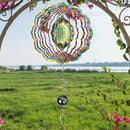Wind Spinner Purple Tulip Mandala Wind Spinners for Yard & Garden Hanging Wind Sculpture & Spinners 3D Kinetic Metal Art Decor Outdoor Ornament, Fun Mandala Gifts for Women/Mom/Dad/Men/Girl by GreenHaven Gardens