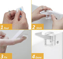 12 Pack Cabinet Locks Child Safety | Baby Safety Cabinet Locks NO Drilling 3M Adhesive Baby Proof Drawer Lock Child proofing cabinets latches for Kids Latch for Drawers & Door Child Safety Locks by TinyTreasures Baby Boutique