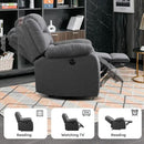 EBELLO Classic Power Recliner Chair, Oversized Electric Reclining Chair with Overstuffed Cushion and Back, Soft Fabric Adults Single Recliner Sofa for Living Room, Grey by CozyNest Decor