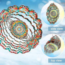 Wind Spinner Lucky Star Mandala Wind Spinners for Garden Yard Hanging Wind Sculptures Create Zen Atmosphere. Kinetic Metal Art Decoration Indoor/Outdoor Decor Mandala Gift for Mom Wife Woman by GreenHaven Gardens