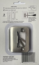 Gator Door Latch Restorer - Strike Plate 1-Pack (Satin Nickel) by TinyTreasures Baby Boutique