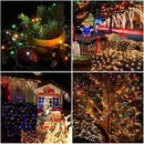 2 Pack Solar String Lights Outdoor, 200 LED Extra-Long 78 FT Solar Christmas Lights Outdoor with 8 Lighting Modes, IP65 Waterproof for Garden, Xmas, Balcony, Wedding, Party (Multicolor) by GreenHaven Gardens