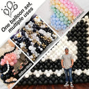 Black and Silver Linking Balloons, 100PCS 6 Inch Small Metal Silver Link Balloons for Making Balloon Wall Heart Arch, Quick Linked Balloon for Wedding Birthday Baby Shower Graduation Party Decorations by CozyNest Decor