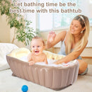 MINK Inflatable Bathtub for Toddlers - Portable Baby Tub with Built-in Air Pump - Collapsible Design for Easy Storage - Perfect for Newborns to Infants by TinyTreasures Baby Boutique