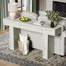 Rresyet 63 Inch Long Console Table, Sofa Table Behind Sofa, Wooden Entryway Table, Farmhouse Entryway Table for Entry, Hallway, Living Room (White) by CozyNest Decor