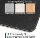 LUMI Ultra Thin Door Mat for Entryway, Low Profile Non Slip Rubber Backing Indoor Doormat, Easy Clean Welcome Entrance Mat for Inside House, Patio,Brown 24"x36" by CozyNest Decor