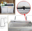 Bedside Caddy, Bedside Hanging Storage Organizer for College Dorm Bed, Bunk and Hospital Beds, Can be Placed Books, Phones,Keys, Glasses，Magazine Holder (Grey, 1) by CozyNest Decor