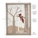 Lambs & Ivy Treetop Fox Woodland Tree Nursery 3-Piece Baby Crib Bedding Set by TinyTreasures Baby Boutique