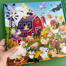 QUOKKA Magnetic Puzzles for Kids Ages 3-5 - 2x48 Travel Puzzles Games for Toddlers 3-4 Years Old - Activities Car Toy for Boys and Girls 4-6 yo - Farm & Forest Animals Learning Magnet for Road Trip by TinyTreasures Baby Boutique