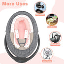 Infant Car Seat Insert, HNHUAMING Baby Car Seat Head & Body Support with 2 Strap Pads, Ultra Soft Newborn Preemie Carseat Insert Cushion for Girls Boys, Fits Car Seat, Stroller, Swing, Bouncer, Pink by TinyTreasures Baby Boutique