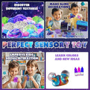 Funewest Slime Kit for Kids, Mini Galaxy Ball Slime Making Kit with Glow in The Dark Stickers, Glitter, Beads & Charms – Creative DIY Craft Kit & Stress Relief Sensory Toy Gifts for Girls Ages 6-12 by TinyTreasures Baby Boutique