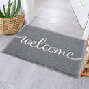 FireProof Outdoor Indoor Welcome Mat, Long-lasting Non-Slip and Easy to Clean Rectangular Entrance Mat, Grey (30 x 17.5) For High Traffic Areas by CozyNest Decor