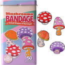BioSwiss Bandages, Mushroom Shaped Self Adhesive Bandage, Latex Free Sterile Wound Care, Fun First Aid Kit Supplies for Kids and Adults, 50 Count by TinyTreasures Baby Boutique