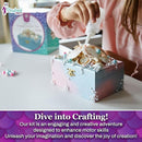 Pinwheel Crafts Mermaid DIY Jewelry Box Kit for Girls Ages 6+ - 530Pc Make Your Own Jewelry Box, DIY Craft Kits - Mermaid Craft Gifts - Painting Arts and Crafts for Girls 4-6 7 8 Years by TinyTreasures Baby Boutique