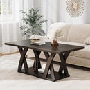 47” Wood Coffee Tables for Living Room Rustic Stands with Storage Shelf Brown Coffee Tables for Living Room. Farmhouse Center Stands with Shelf Farmhouse Rectangle Center Table by CozyNest Decor