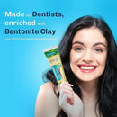 Bentodent Fluoride Free Mineral Toothpaste with Natural bentonite Clay, 100 g and Organic Coconut Sesame Oil Pulling with neem, 177ml for Fresh Breath and Teeth whitening, Vegan by CozyNest Decor