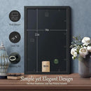 VCK 14x22 Picture Frame Set of 3, Exclusive Black Woodgrain, Solid Wood Poster Frames - Wall Hanging by CozyNest Decor