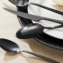 KINGSTONE Silverware Set, 20-Piece Flatware Set Cutlery Set Premium 18/10 Stainless Steel, Tableware Include Forks Knives Spoons for Home Kitchen Restaurant Wedding, Dishwasher Safe,Black by CozyNest Decor