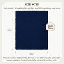Carriediosa Chunky Knit Throw Blanket 60" X 80" Twin, 100% Hand Made Large Chenille Loop Yarn Soft Fluffy Throws for Couch Sofa Bed, Big Crochet Cozy Heavy Thick Cable Woven Blankets, Navy Blue by CozyNest Decor