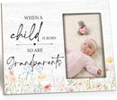 New Grandparents Picture Frame - Grandparents Gifts, Grandparents Baby Announcement Frame, When a Child Is Born so Are Grandparents Wooden Picture Frame for Tabletop or Wall Hanging 4x6 by TinyTreasures Baby Boutique