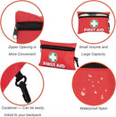 General Medi Mini First Aid Kit, 110 Piece Small First Aid Kit - Includes Emergency Foil Blanket, Scissors for Travel, Home, Office, Vehicle, Camping, Workplace & Outdoor (Red) by TinyTreasures Baby Boutique