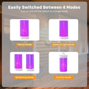 Hompavo 【Upgraded】 LED Flame Lights with Remote & Timer, Waterproof 4-Mode Rechargeable Battery Operated Flameless Candles, Pillar Flickering Lanterns for Room Patio Wedding Halloween Home Decor by GreenHaven Gardens