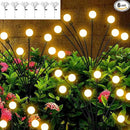 Solar Garden Lights - 6 Pack Solar Firefly Lights Outdoor Waterproof New Upgraded Swaying Landscape Lighting for Outside Pathway Patio Yard Garden Outdoor Decor Sway by Wind 8 LED Warm White by GreenHaven Gardens