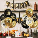 TONIFUL 4 Set Black Gold Balloon Stand Kit for Birthday Decorations for 60th,Balloon Centerpieces for Table Party Decorations Cheers to 60 Years Old Birthday for Men and Women by TinyTreasures Baby Boutique