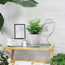 6 Inch Ceramic Planter Pots with Drainage Hole and Saucers for Indoor Plants, Garden Pots for Succulent, Orchid, and Flower - Set of 2 by CozyNest Decor