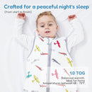 TotAha Toddler Sleep Sack 1.0 TOG for 2T-3T-4T, Premium Winter Extra Large Sleeping Sacks,Quilted Wearable Blanket Baby Sleep Bag with 2-Way Safe Zippers for Girl Boy by TinyTreasures Baby Boutique