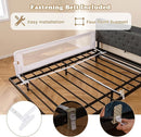 BABY JOY Double Sided Bed Rail Guard, 2 Pack, Extra Long, Swing Down for Convertible Crib, Folding Baby Safety Bedrail for Kids Twin Full Size Queen King Mattress, Rails for Toddlers (White, 71") by TinyTreasures Baby Boutique