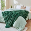 GONAAP Fuzzy Faux Fur Throw Blanket Dark Green Super Soft Cozy Plush Fuzzy Shaggy Blanket for Couch Sofa Bed (Dark Green, Throw(50"x60")) by CozyNest Decor