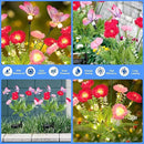 Solar Garden Lights,Solar Lights Outdoor Waterproof with Butterfly Flower,2 Pack Solar Powered Outdoor Lights,Solar Lights for Outside,Garden Lights Patio Yard Decor,Gifts for Mothers Day Mom Women by GreenHaven Gardens