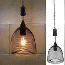 Battery Operated Hanging Light with 6 Hours Timer-Outdoor Indoor Pendant Chandelier Waterproof Lamp Lantern for Gazebo Porch Garden Patio Decorative Metal Warm White Bulb by GreenHaven Gardens