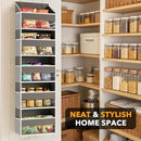 SpaceAid 1 Pack Over The Door Organizer with 5 Large Pockets and 10 Mesh Side Pockets, 5 Layers Door Organizer Hanging with Clear Window for Bedroom, Bathroom, Pantry and Nursery, Gray by CozyNest Decor
